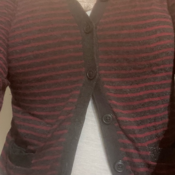 Vera wang large button up striped sweater - Picture 12 of 12